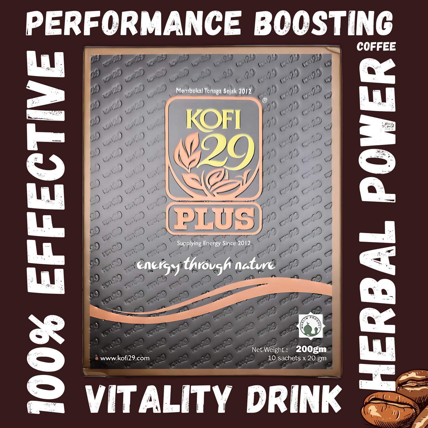 Kofi 29 Plus Coffee (1 Box = 10 Sachets)