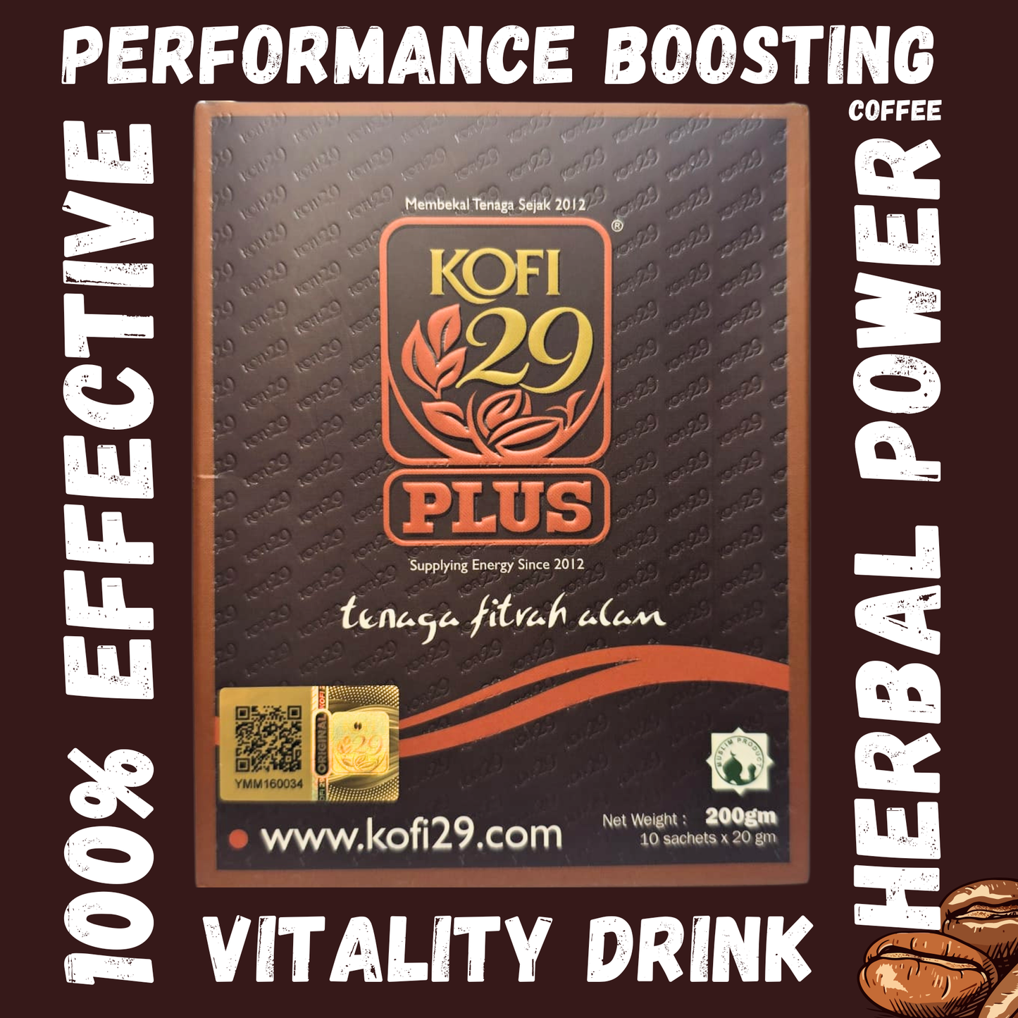 Kofi 29 Plus Coffee (1 Box = 10 Sachets)